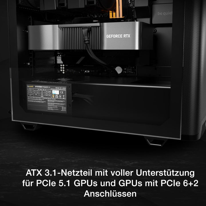 PC Netzteil 450W ATX 3.1 80 Plus Bronze mit 12V-2x6-Anschluss - Bild 6