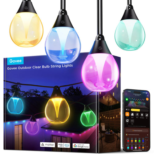 LED Lichterkette Aussen 15m RGBWIC WiFi Bluetooth IP67 80 LEDs