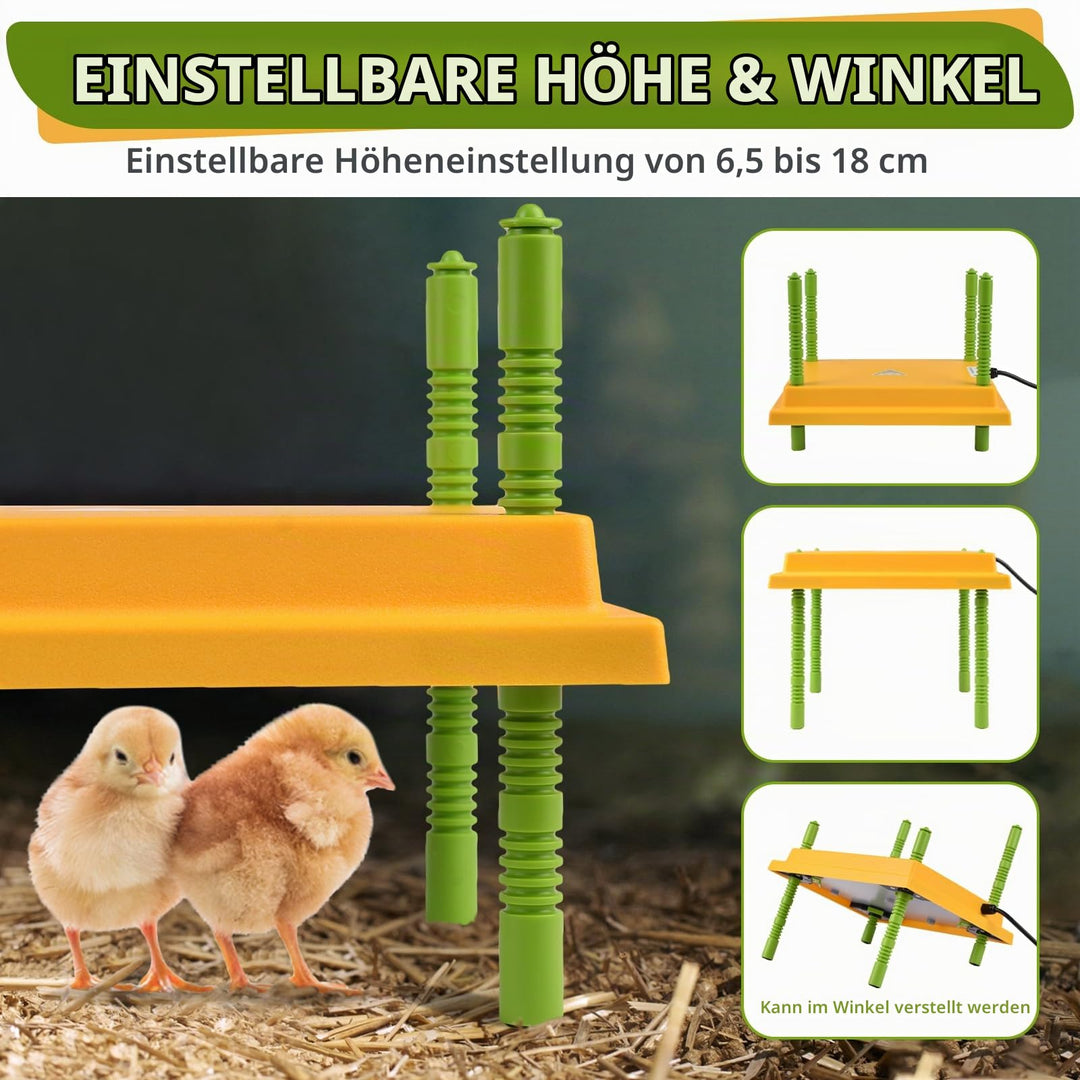 Wärmeplatte Küken 25x30 cm temperatureinstellbar 30–65°C - Bild 2