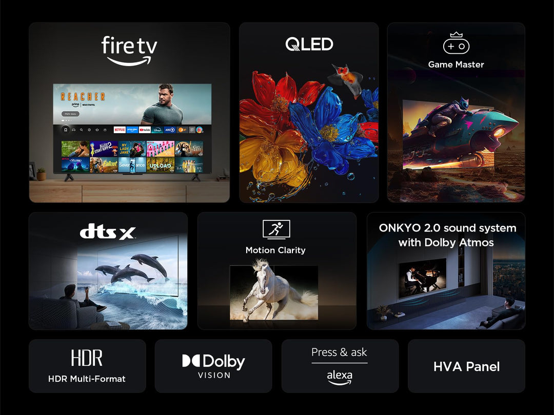 QLED 4K Fernseher 43 Zoll Fire TV Dolby Vision &amp; Atmos HDR10+ - Bild 4