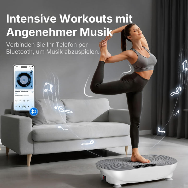 Vibrationsplatte mit LED-Touchscreen 99 Stufen Bluetooth Heimtraining - Bild 4