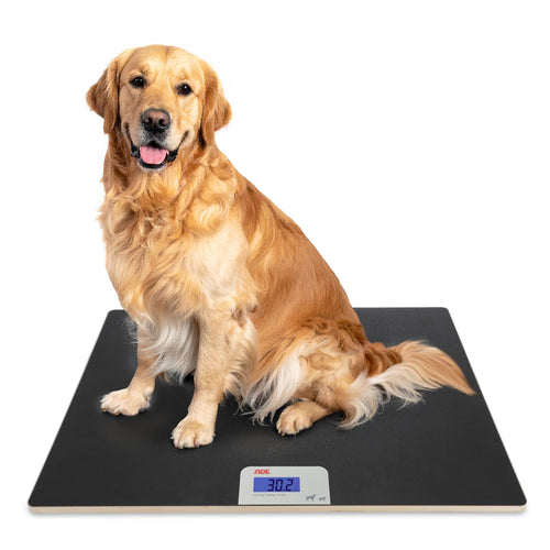 Tierwaage Digital XL 100 kg Plattform rutschfest fuer Hunde Katzen