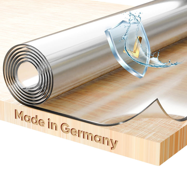 Tischdecke transparent 90x180 cm PVC 2 mm mit V-Kante