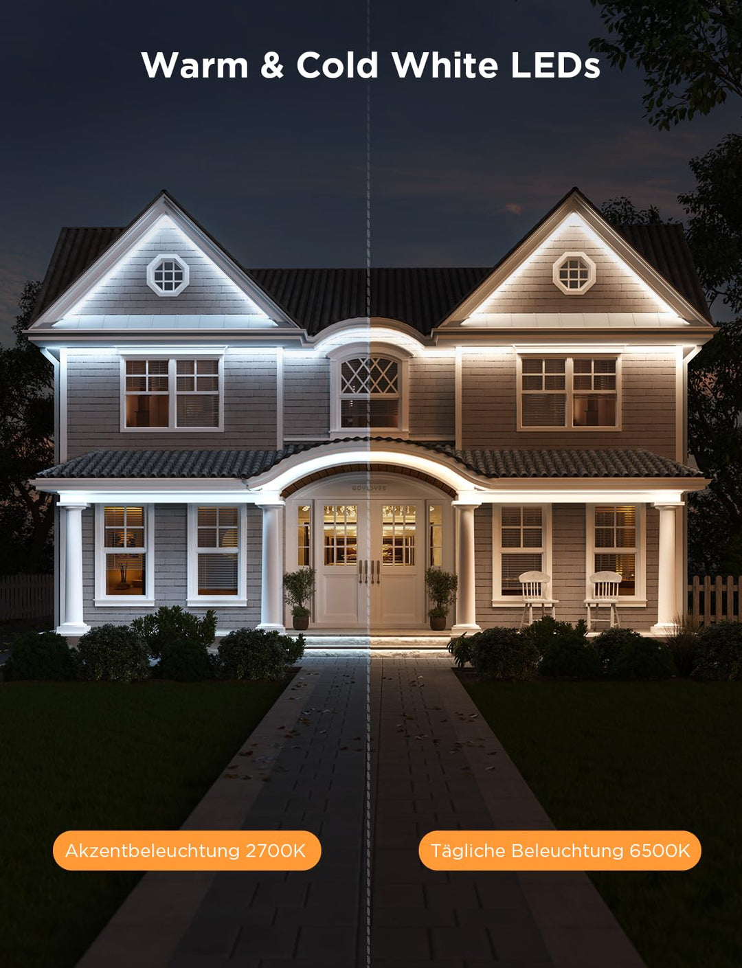 LED Strip Aussen RGBIC 10 m mit App- und Sprachsteuerung IP65 - Bild 5