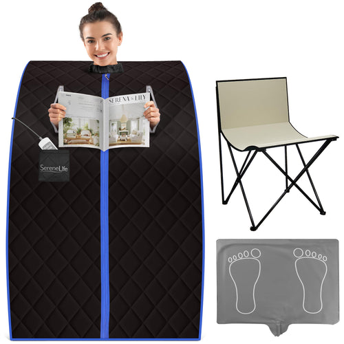 Dampfsauna Zelt faltbar 70x80x98 cm mit Stuhl und Heizmatte