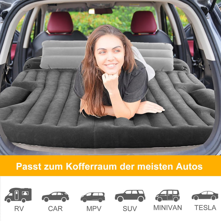 Auto Luftmatratze SUV doppelseitig beflockt mit 2 Kissen &amp; Pumpe - Bild 6