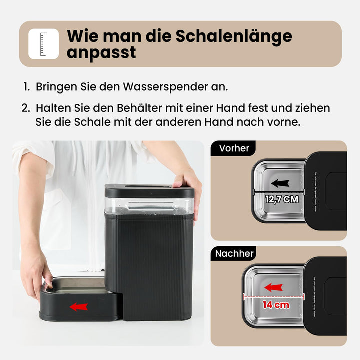 Automatischer Wasserspender Edelstahl 6,5 L für Hunde und Katzen - Bild 8