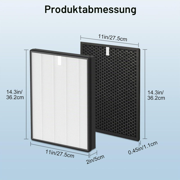 Luftreiniger-Filter HEPA + Aktivkohle für AC2882/AC3829 Set 2+2 - Bild 8