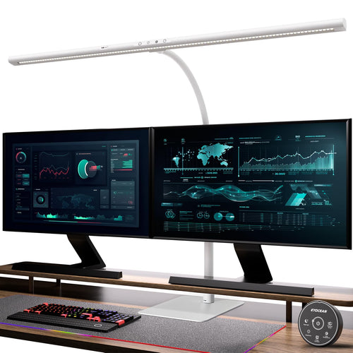 Schreibtischlampe LED 80cm 24W mit Gestensteuerung & Fernbedienung
