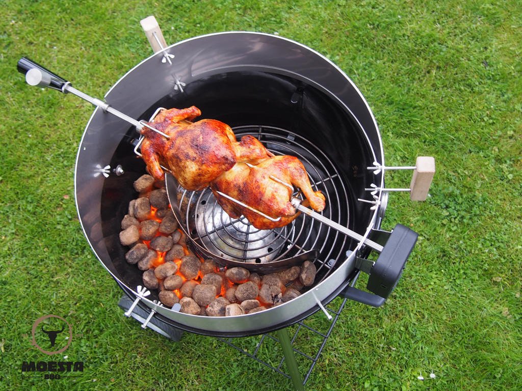 Rotisserie-Set für Kugelgrill 67cm mit Batteriemotor, kabellos - Bild 5