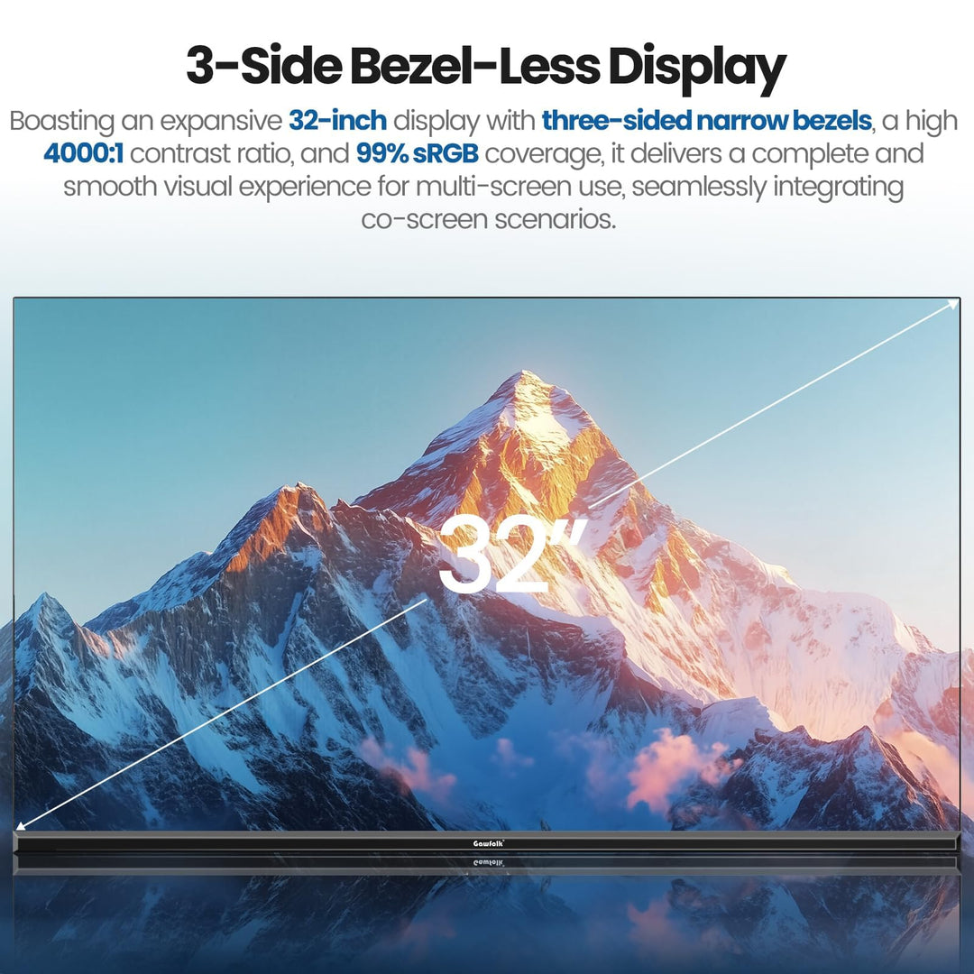 4K Monitor 32 Zoll VA-Panel 3840x2160 UHD HDR HDMI/DP VESA - Bild 4
