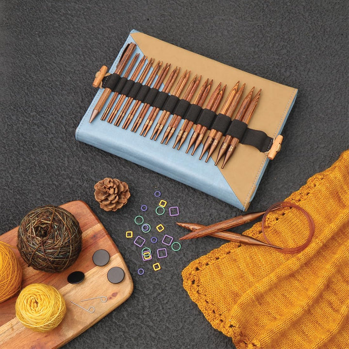Stricknadeln-Set austauschbar Birkenholz 11 Grössen 3.5–12mm - Bild 6