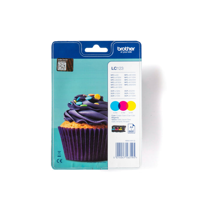 Tintenpatronen-Set Cyan Magenta Gelb 600 Seiten für Tintenstrahldrucker
