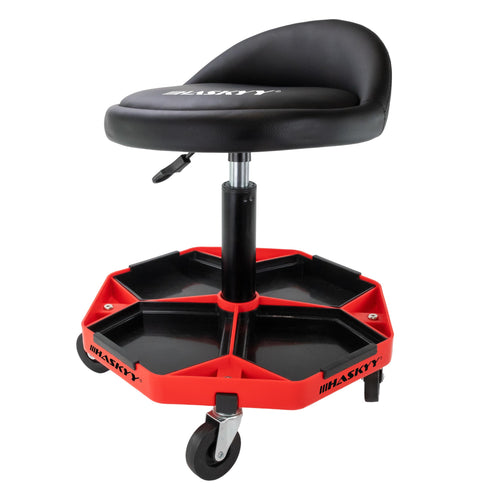 Werkstatthocker mit Rückenlehne höhenverstellbar 43–58 cm bis 150 kg
