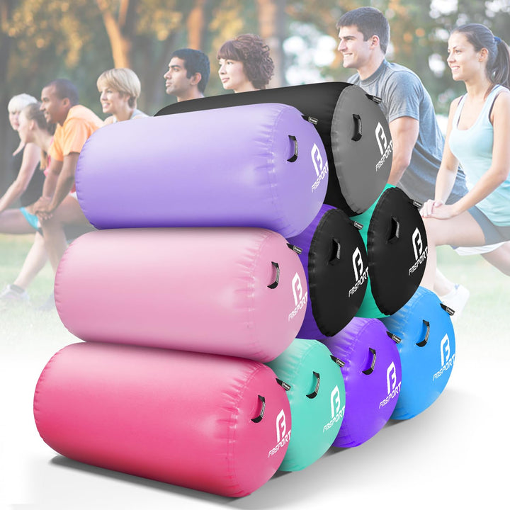 Aufblasbare Gymrolle PVC 100x60cm für Yoga und Turnen - Bild 7