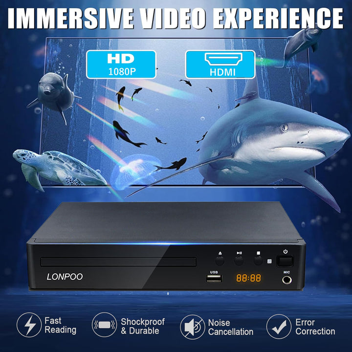 DVD-Player Region Free 1080p HDMI USB Karaoke für TV und Beamer - Bild 2
