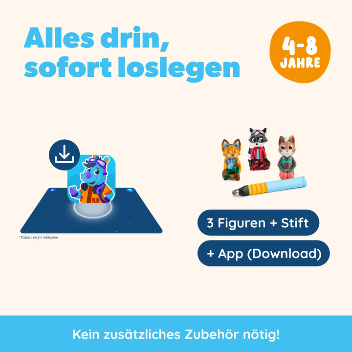Lernspiel-Starterset 3-in-1 Lesen Rechnen Malen ab 4 Jahre mit App - Bild 2