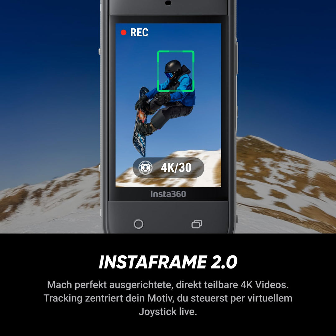360-Grad-Actionkamera 8K 30fps mit KI-Chip und Selfie-Stick Bundle - Bild 6