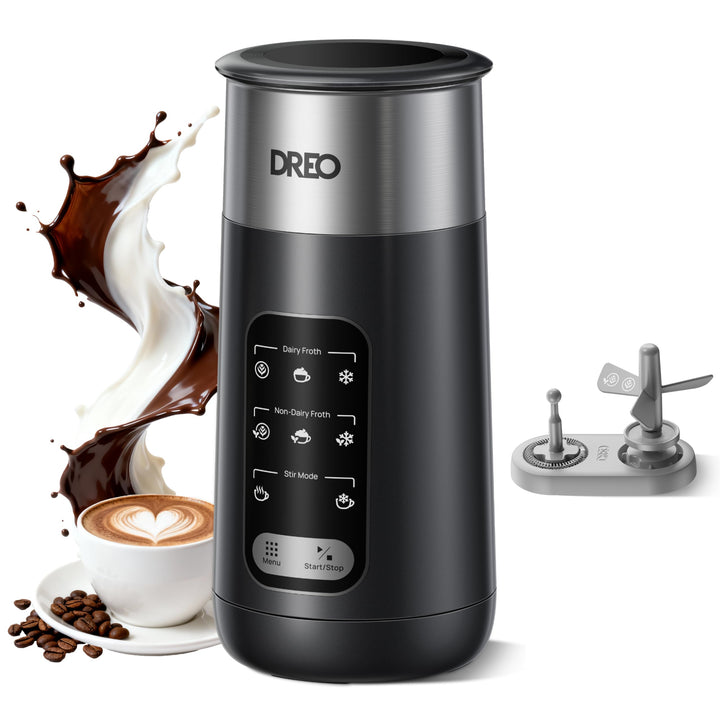 Milchaufschäumer Elektrisch 8-in-1 Edelstahl 270ml Warm &amp; Kalt