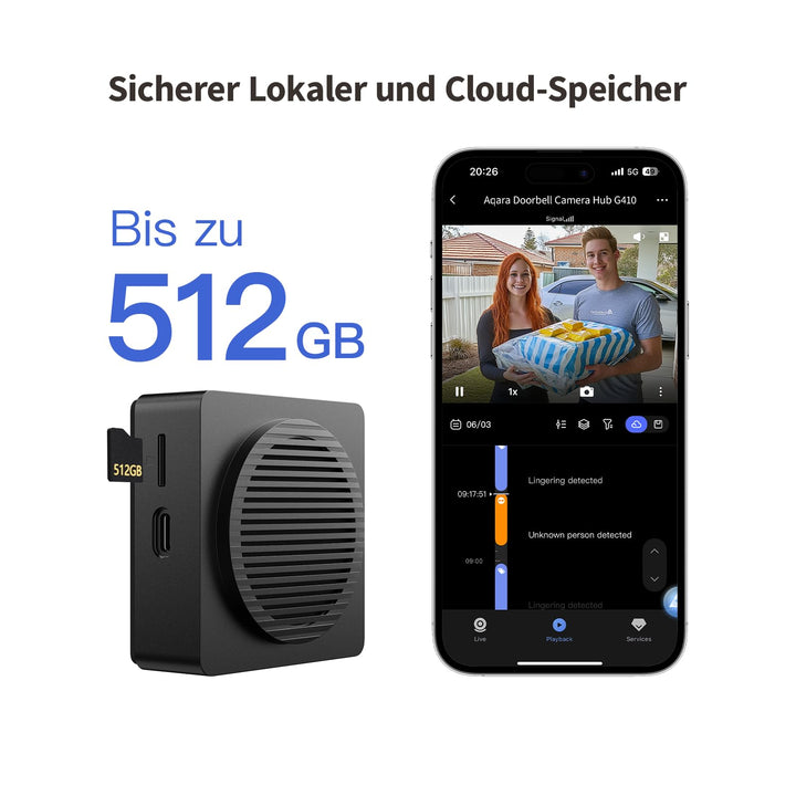 Video-Türklingel mit Kamera 2K, Matter Hub, Zigbee, Gesichtserkennung - Bild 7