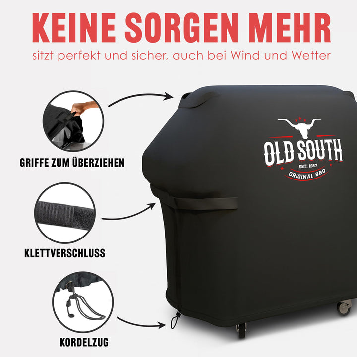 Grillabdeckung Gasgrill wasserdicht wetterfest Schwarz - Bild 5