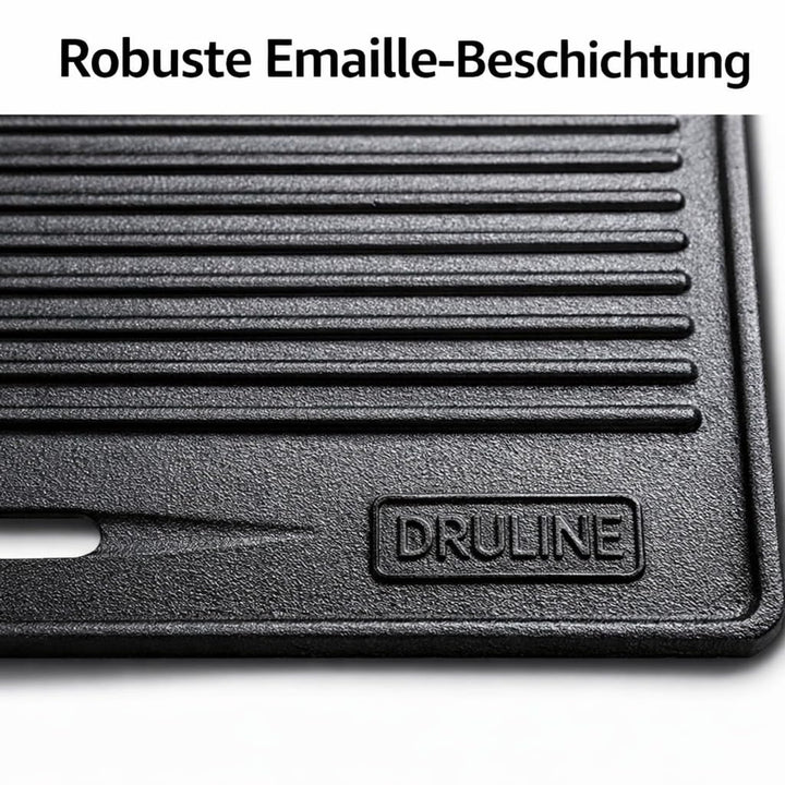 Gusseisen-Wendeplatte 2-in-1 geriffelt &amp; glatt 40x30 cm Gasgrill - Bild 8