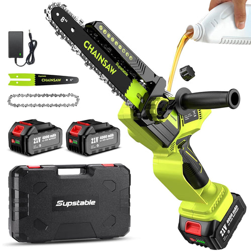 Akku-Kettensäge 20 cm Brushless-Motor 1300W werkzeuglose Kettenspannung