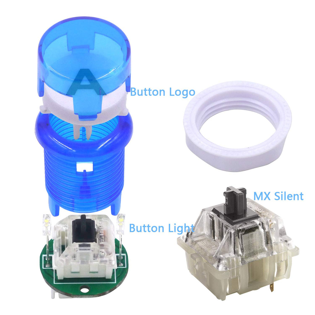 Arcade DIY Kit LED Joystick &amp; 10 Tasten USB Encoder für PC Retropie - Bild 5