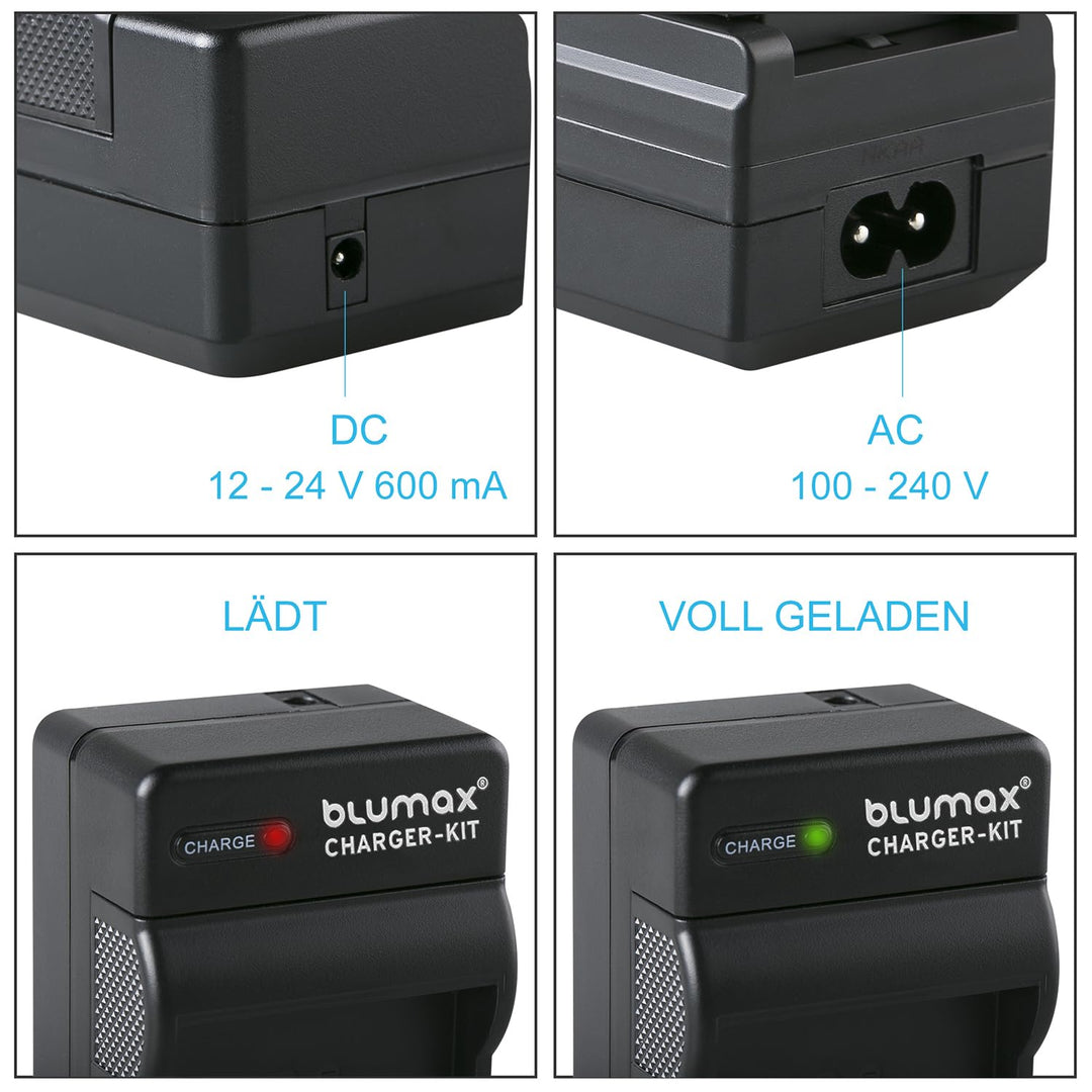 Kamera-Akku 2040mAh + Ladegerät für Nikon EN-EL15 Z- und D-Serie - Bild 4