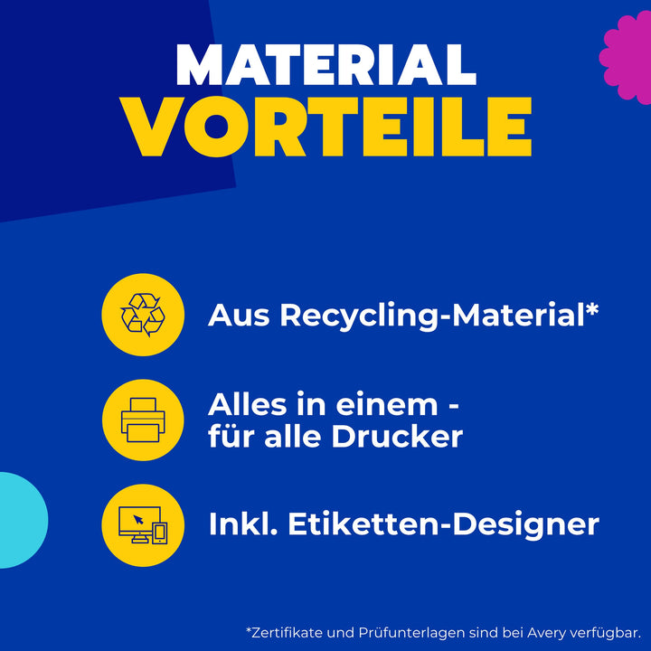 Recycling-Versandetiketten selbstklebend 105x148mm 400 Stück A4 - Bild 2