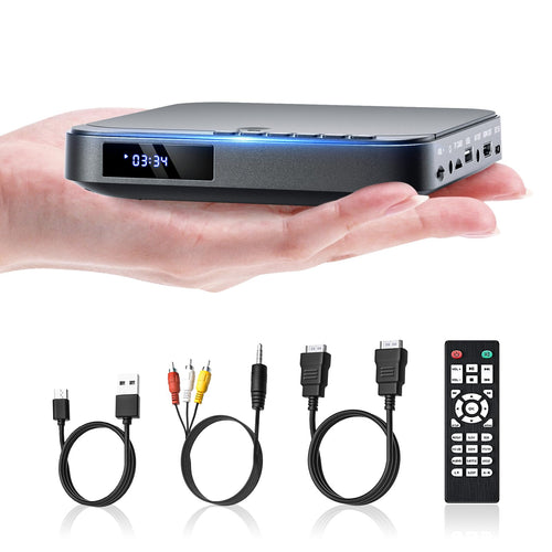 DVD Player HDMI 1080P Regionalcodefrei Mini kompakt für TV