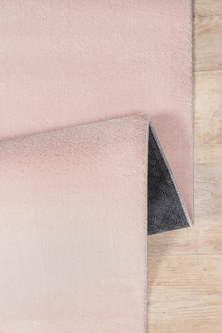 Kurzflor Teppich Felloptik Rosa waschbar 140x200 cm Wohnzimmer - Bild 8