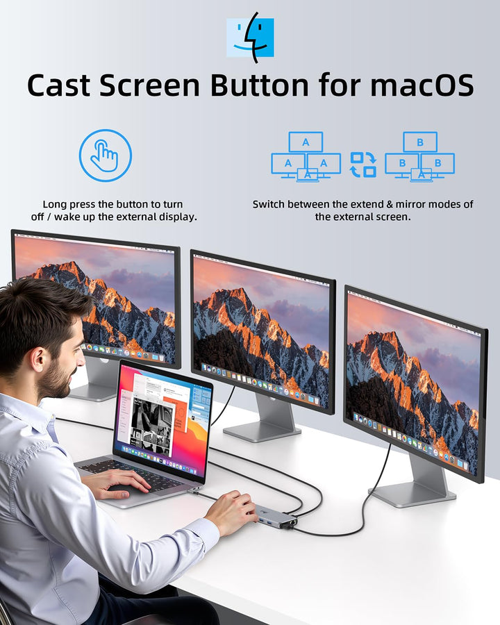 Dockingstation 13-in-1 Triple Monitor USB-C mit 8K DisplayPort - Bild 9