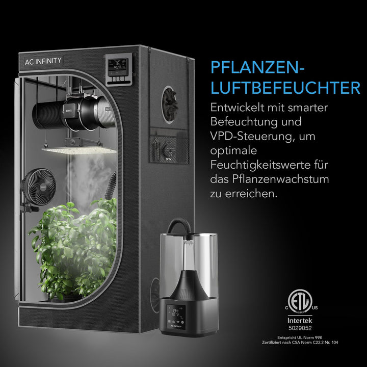 Ultraschall-Luftbefeuchter Pflanzen 4,5 L mit VPD-Steuerung - Bild 2