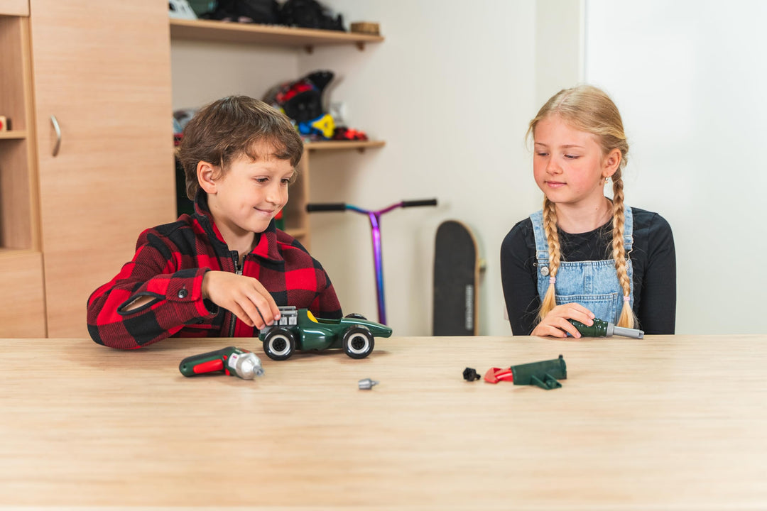 Kinder-Werkzeugkoffer Rennauto mit Akkuschrauber ab 3 Jahren - Bild 5