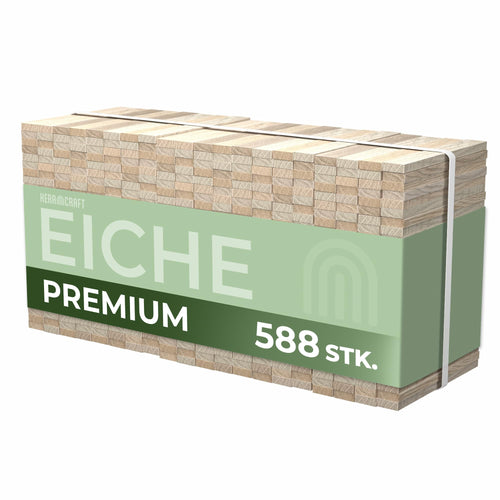 Holzklötzchen Eiche zum Basteln 588 Stück 160x22x8mm DIY