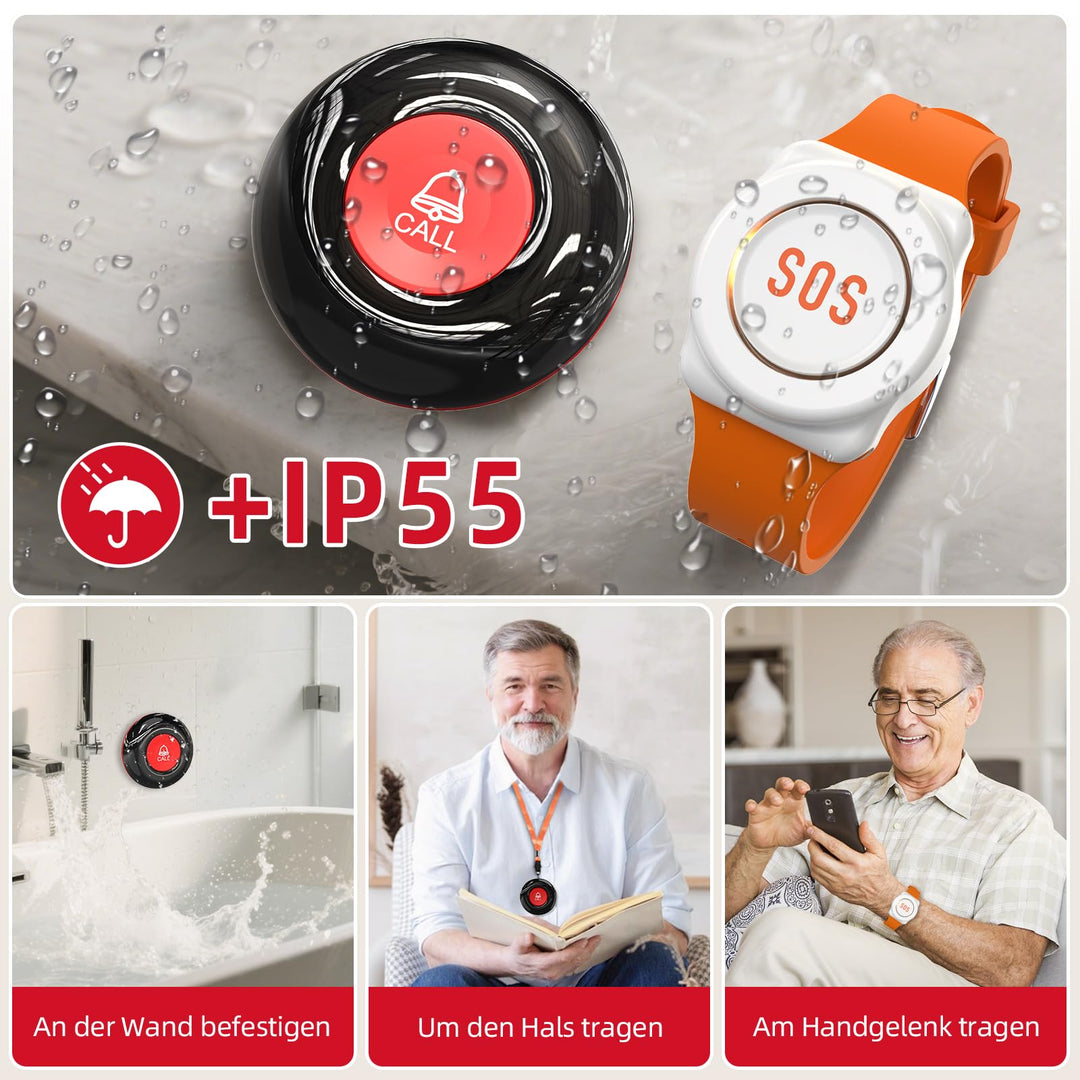 Notfallarmband Senioren WLAN Tuya-App IP55 mit Sofortalarm - Bild 9