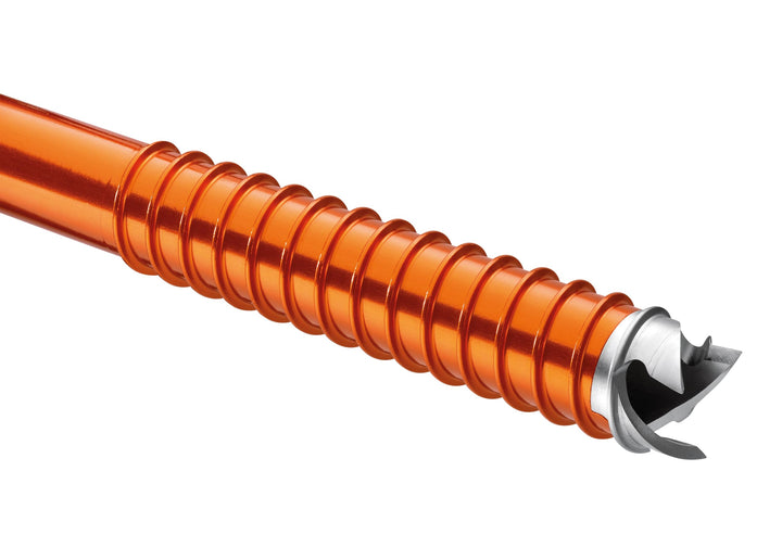 Eisschraube Stahl/Aluminium 13 cm gelb mit klappbarer Kurbel - Bild 5