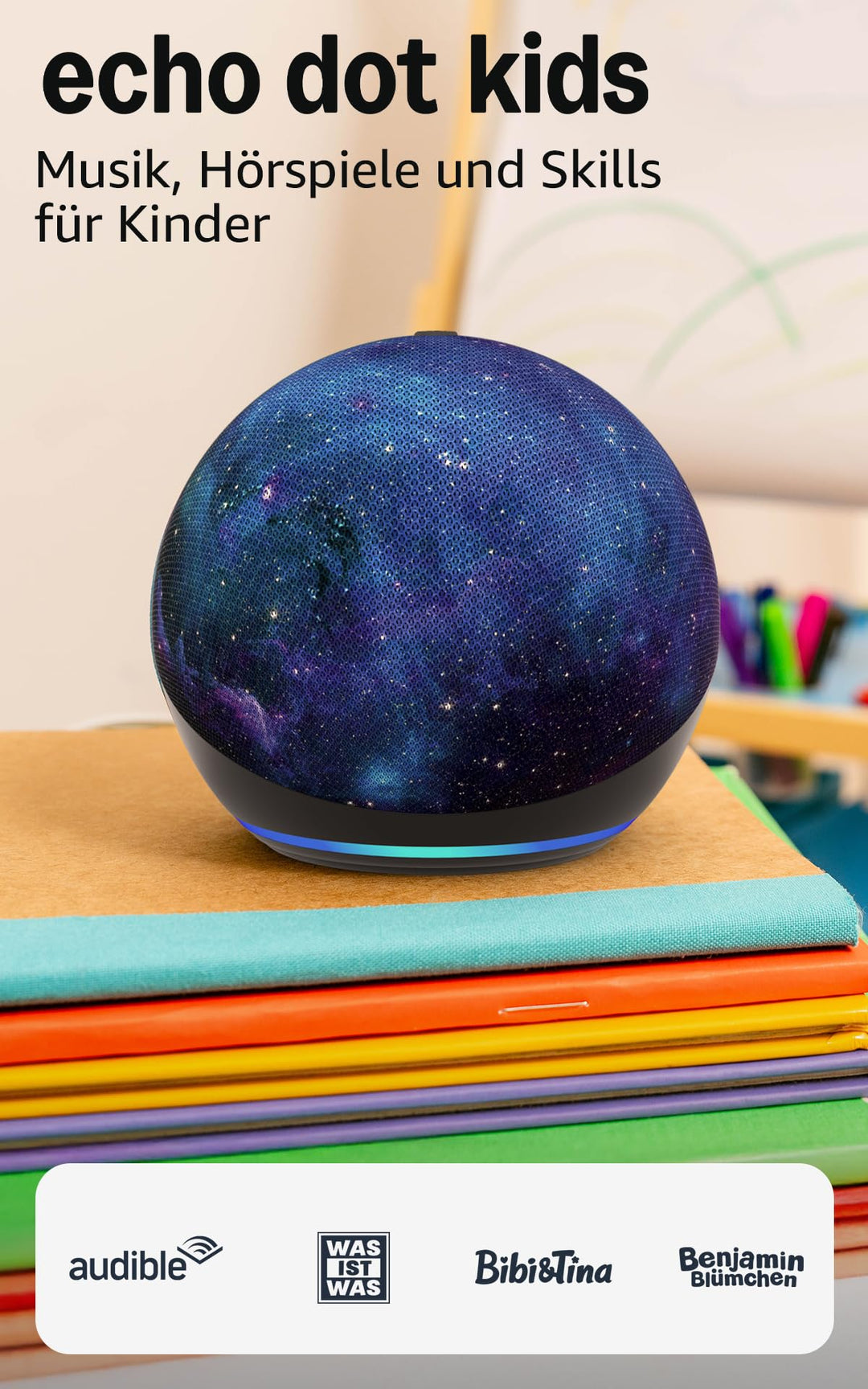 Smart-Lautsprecher für Kinder mit Alexa, WLAN &amp; Bluetooth, Sternenstaub - Bild 2
