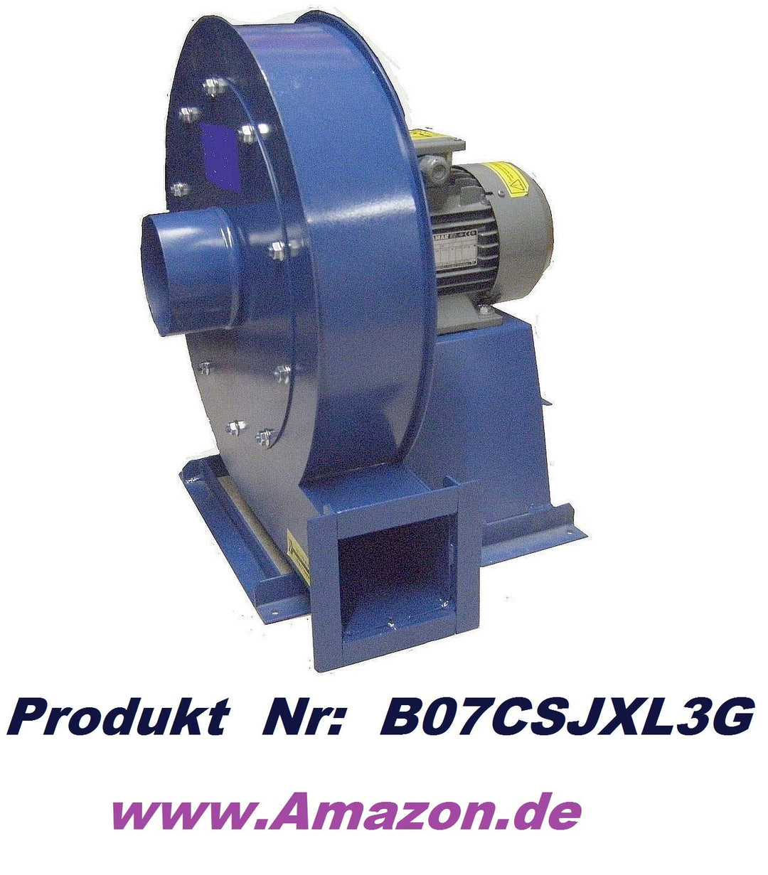 Industrie Radialgebläse 400V 600W 2650m³/h Stahl schwarz - Bild 7