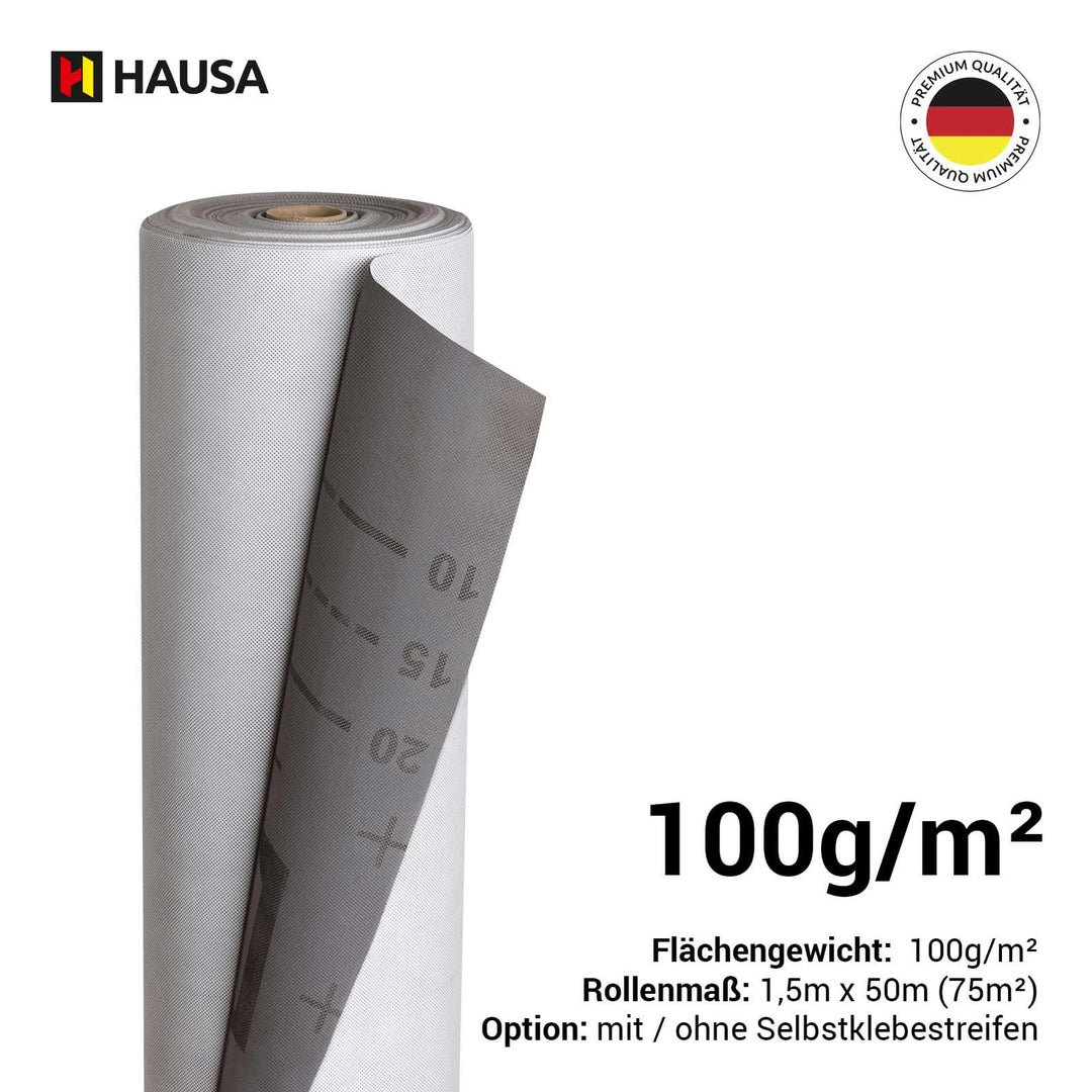 Unterspannbahn 100g/m² dreilagig hochdiffusionsoffen 1,5x50m (75m²) - Bild 6