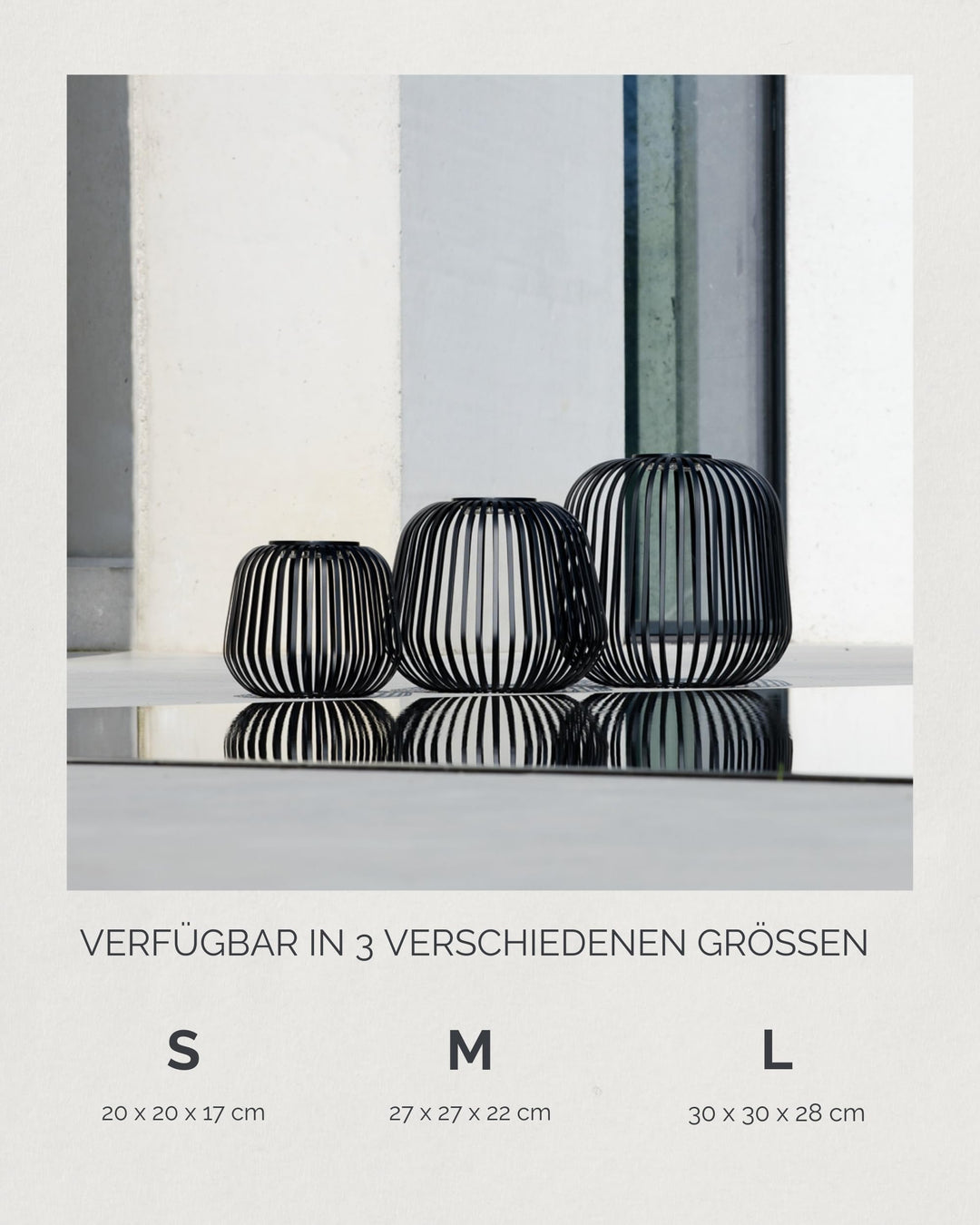 Solarlaterne Eisen kabellos 3-stufig dimmbar USB-C Outdoor - Bild 6