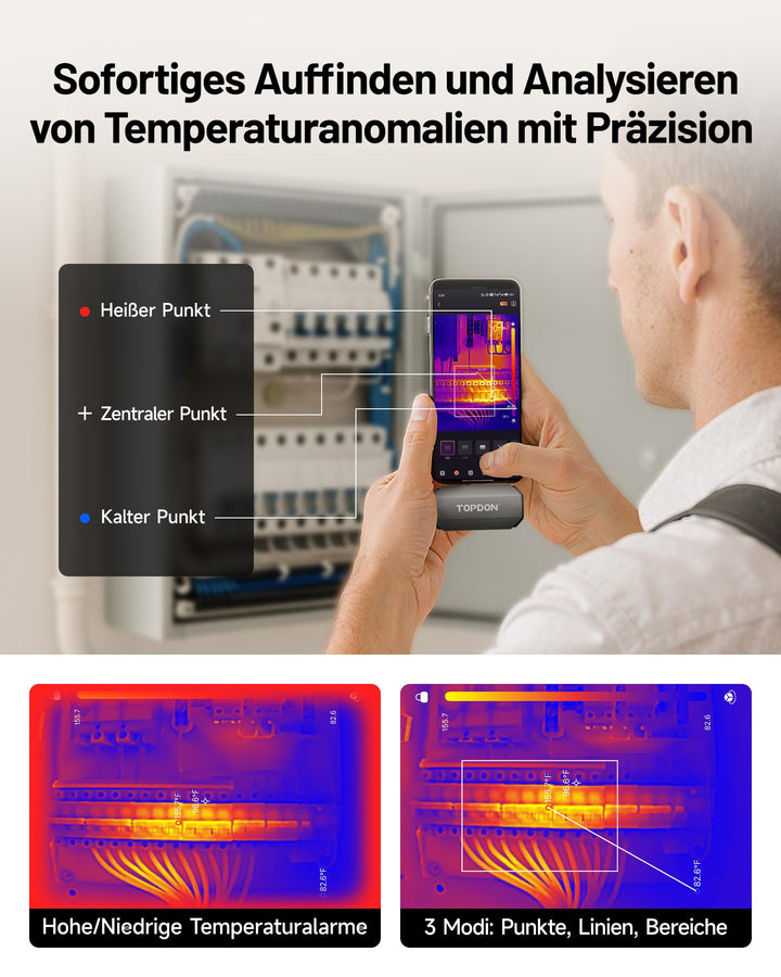 Wärmebildkamera USB-C 512×384 für iPhone Android Windows - Bild 5