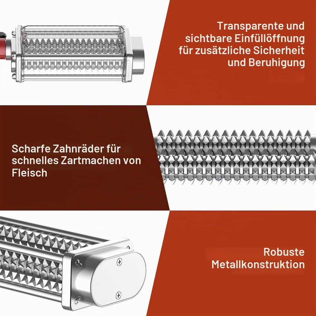 Fleischklopfer Aufsatz für KitchenAid Küchenmaschine Edelstahl - Bild 3