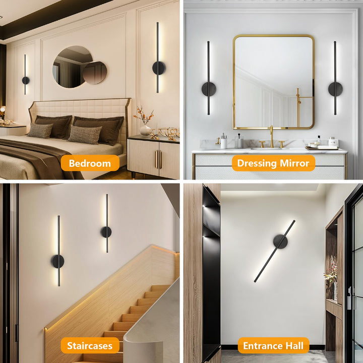 LED Wandleuchte kabellos 60 cm dimmbar 3000–6000 K 2er-Set - Bild 7