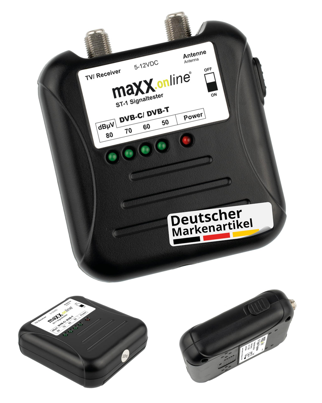 Signaltester DVB-C/DVB-T Kabelfernsehen LED-Anzeige analog/digital