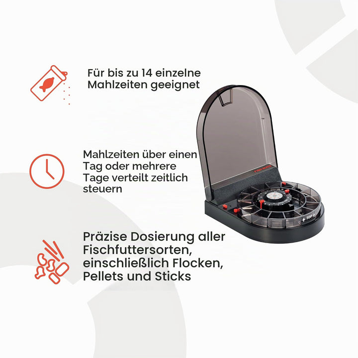 Aquarium Futterautomat 14 Portionen Quarz-Timer bis 150 Liter - Bild 3
