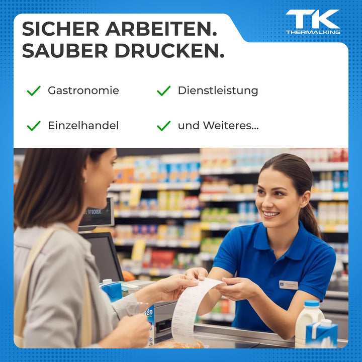 Thermorollen 80x80x12 mm Thermopapier für Kassendrucker 20 Stk - Bild 6