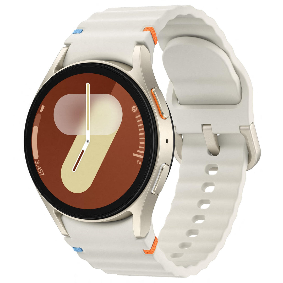 Smartwatch 40 mm Bluetooth mit Schlaf- &amp; Fitness-Tracking, Cream