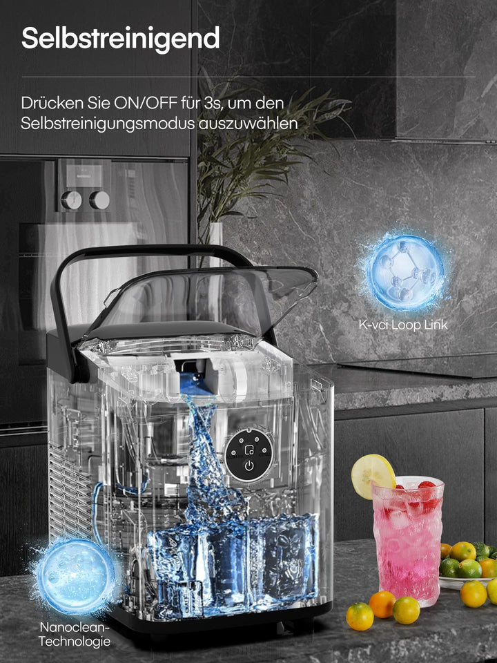 Eiswürfelmaschine Kompakt 14 kg/24h Kugeleis mit Selbstreinigung - Bild 2